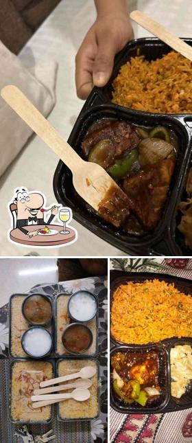 Food at Sizzling Schezwan