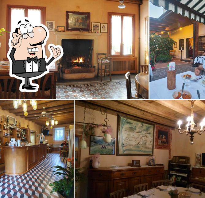 Gli interni di Antica Trattoria Fattori