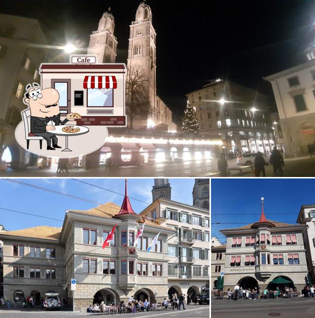 Gli esterni di Zunfthaus zur Zimmerleuten