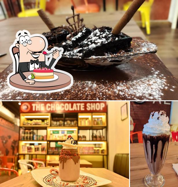 the chocolate room provides a number of sweet dishes