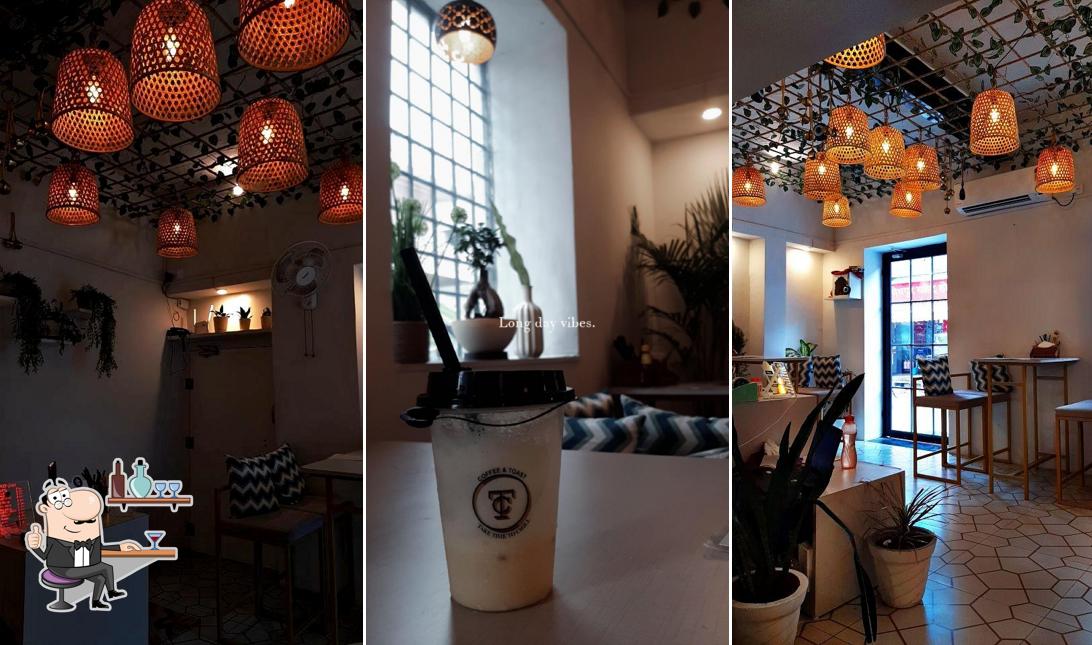 Take a seat at one of the tables at Coffee&toast