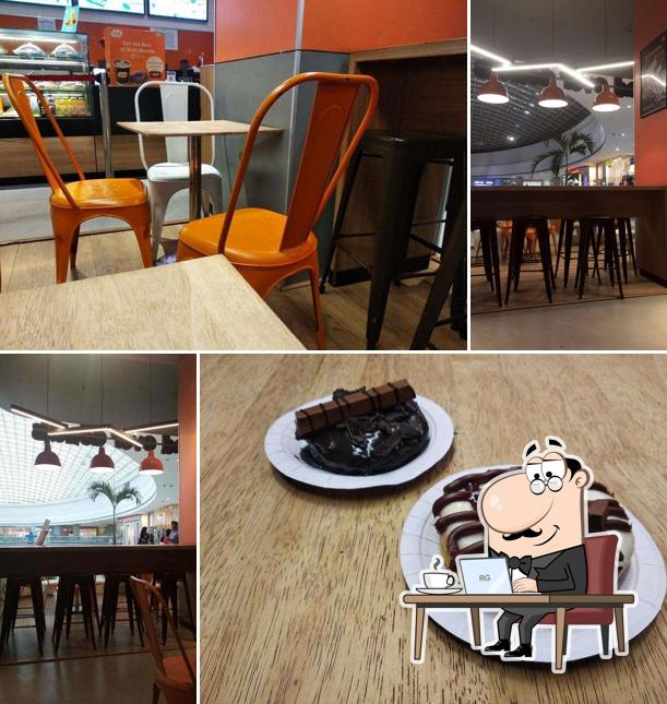 The interior of Mad Over Donuts