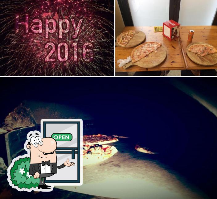 Tra le diverse cose da Pizzeria Primavera si possono trovare la esterno e interni