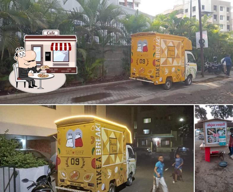 The exterior of P2 FOOD TRUCK by Audumbar Nyahari South Indian and sandwiches