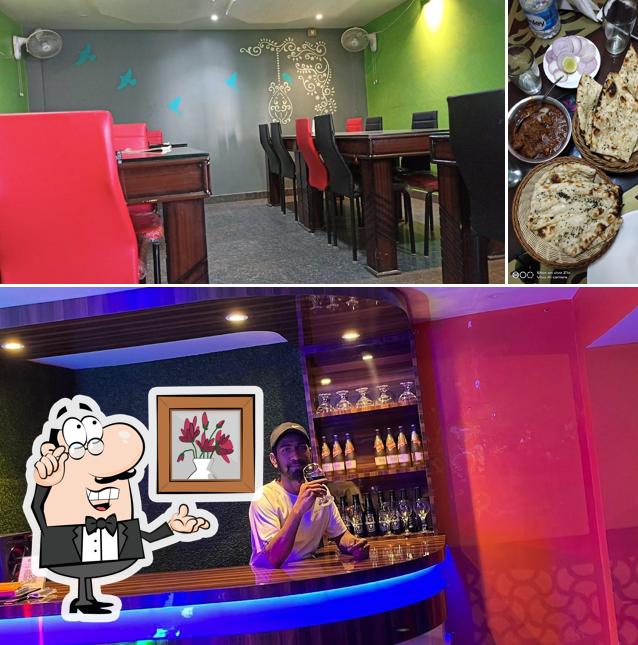 Take a seat at one of the tables at Royal Arena Restaurant