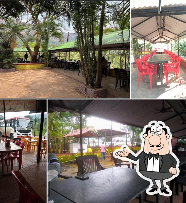 Take a seat at one of the tables at Sahyadri Restaurant And Dhaba