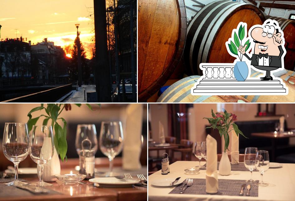 La foto di esterno e tavolo da pranzo da Barrique