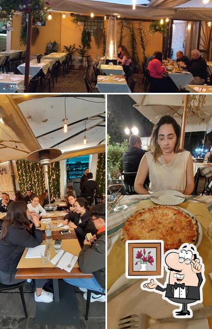 Gli interni di Osteria Sonnino