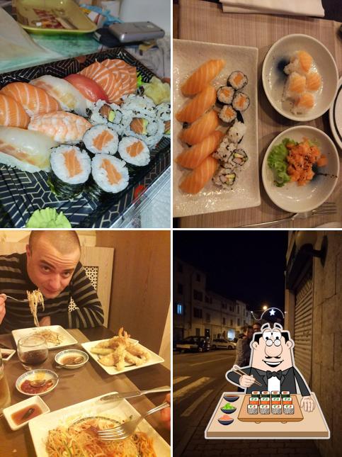 Scegli le diverse opzioni di sushi