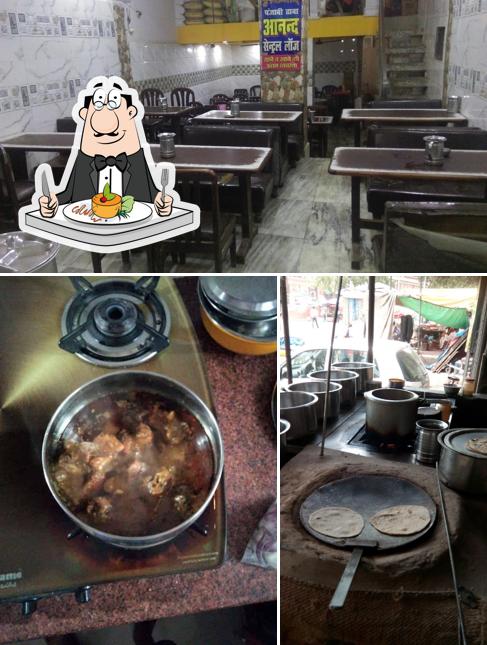 Take a look at the image depicting food and interior at Swadisht bhojnalya (Punjabi Dhaba)