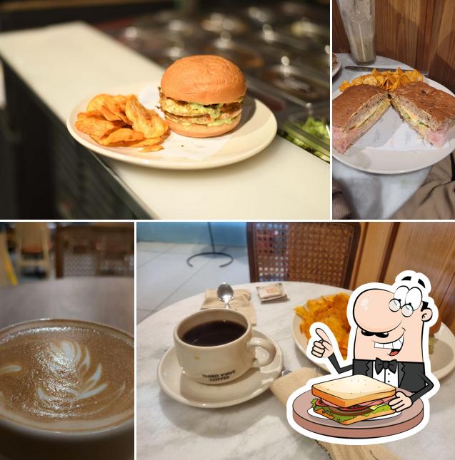 Grilled cheese sandwich at Third Wave Coffee