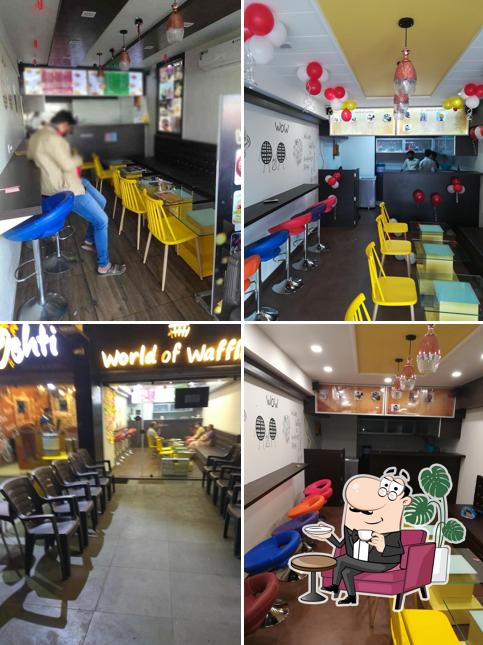 Check out how world of waffles looks inside