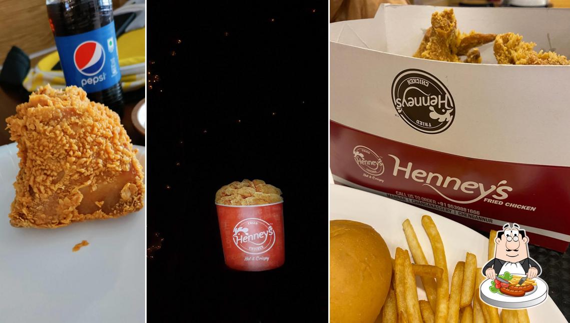 Food at Henney’s Fried Chicken