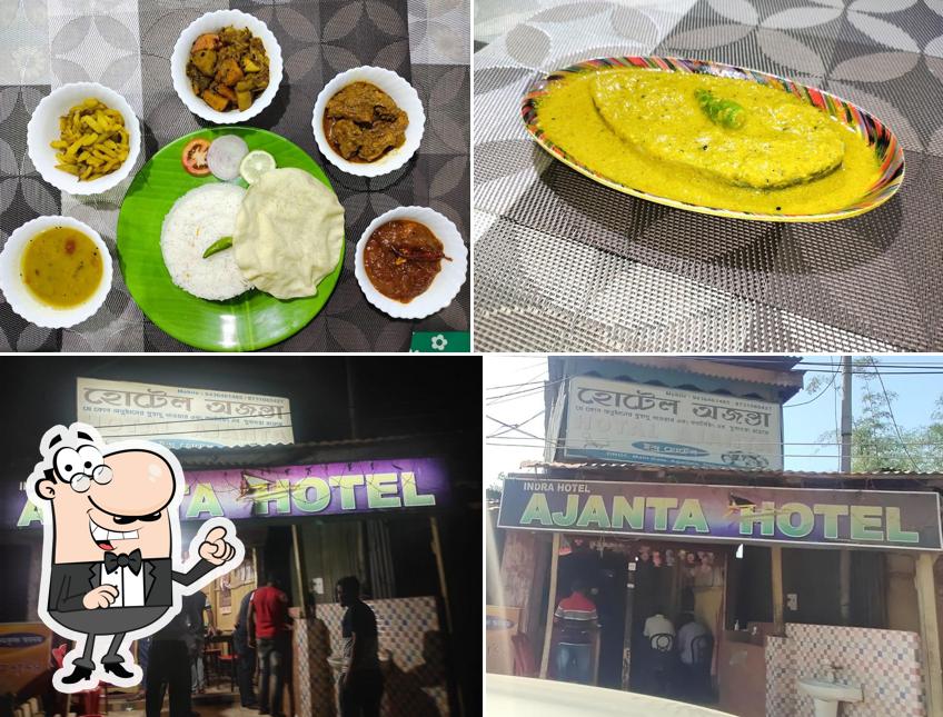 Take a look at the picture displaying exterior and food at Ajanta Hotel