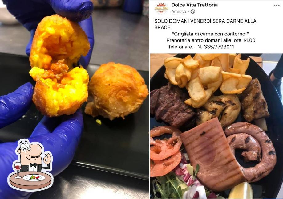 Cibo al Trattoria Dolce Vita