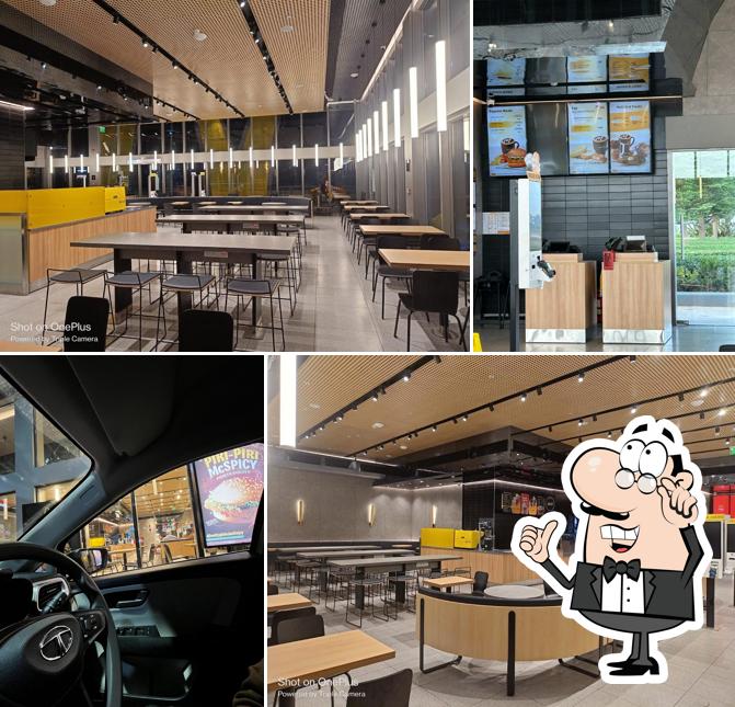 The interior of McDonald's