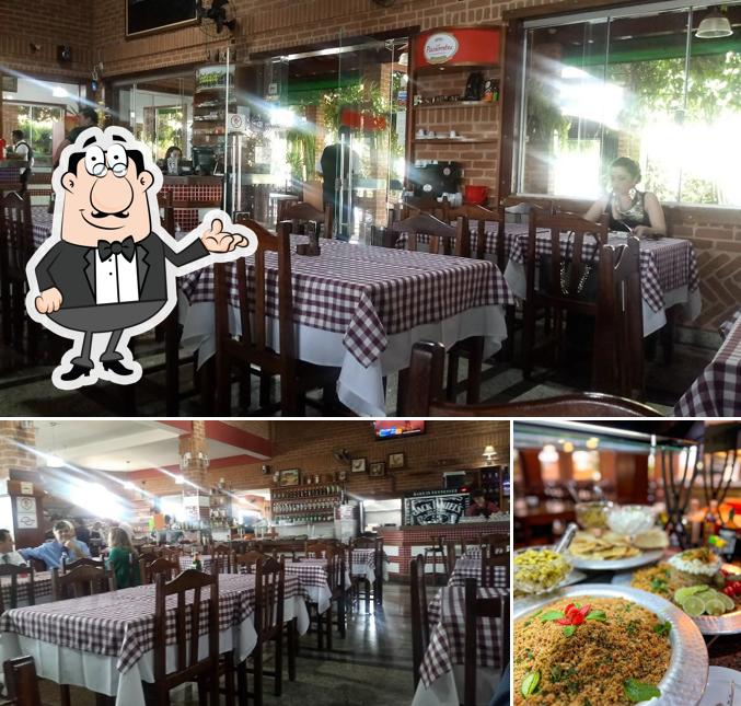 O interior do Restaurante Braseiro
