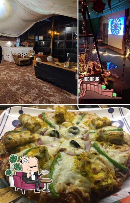 Check out the picture depicting interior and food at The Royal Rajwadi Restaurant