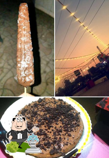 Among different things one can find exterior and food at Golden Brown