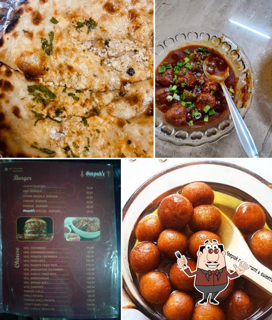 Food at Deepak Restaurant and Sweets