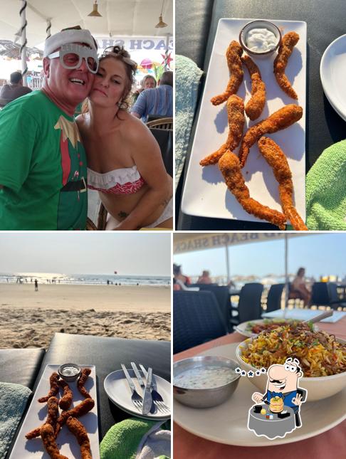 Food at Silver sand beach shack