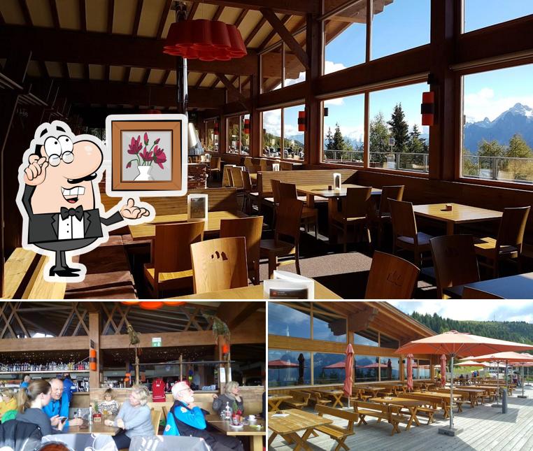 Gli interni di Ristorante a monte Mont Elmo - Bergrestaurant Helm