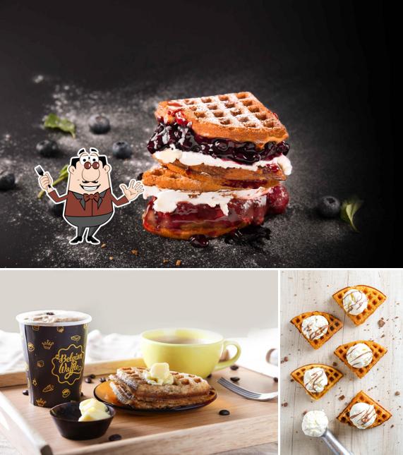 Food at The Belgian Waffle Co