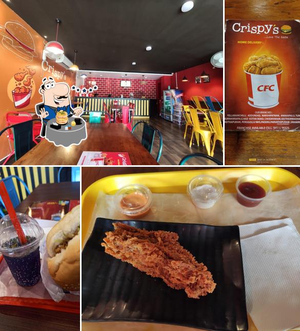 Food at Crispy's fried chicken and cafe (CFC)