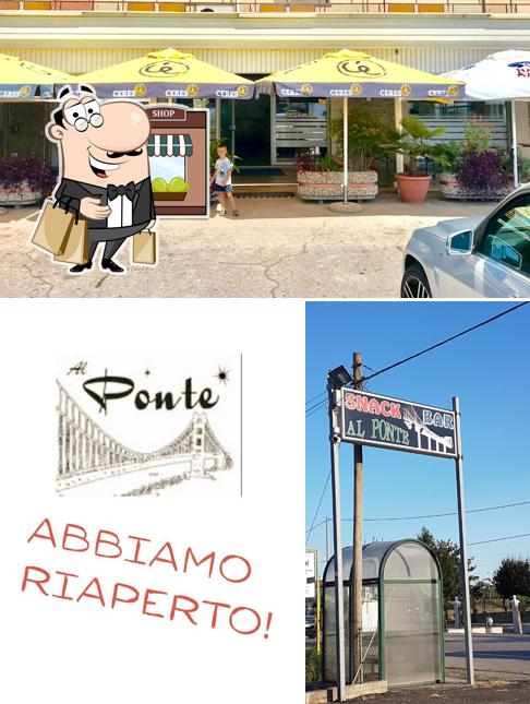 Gli esterni di Al Ponte • snack-bar since 1968