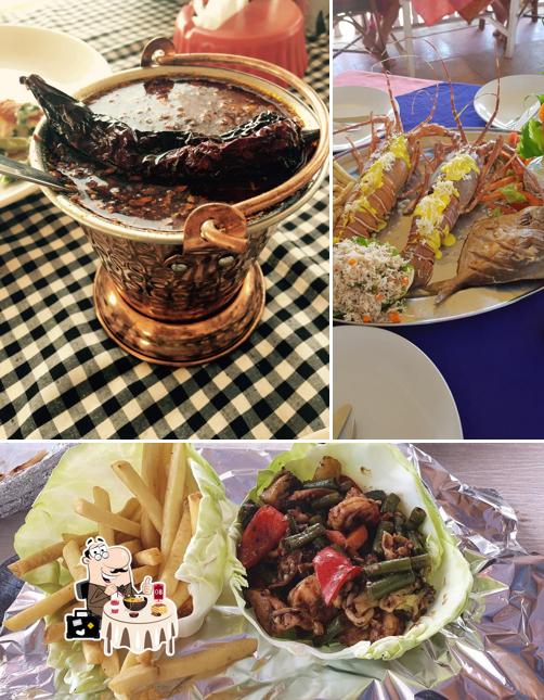 Food at Dom's Beach Shack
