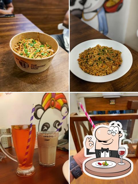 The restaurant's food and drink