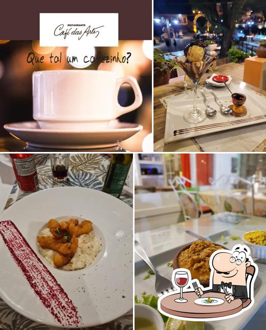 Comida em Café das Artes