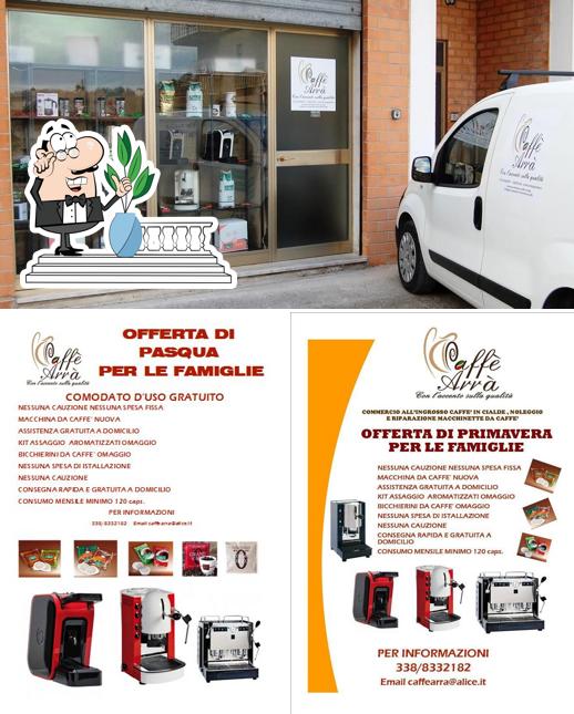 Gli esterni di Caffè Arra'