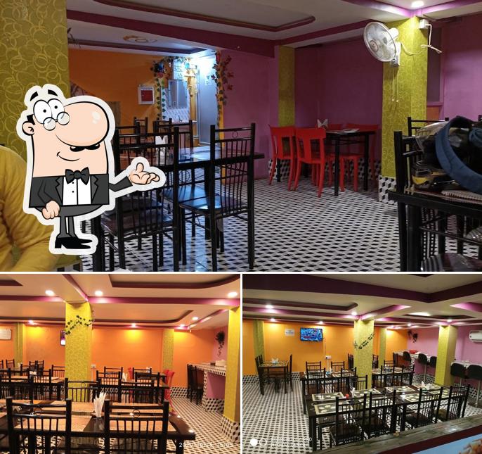The image of interior and dining table at Divine Dining