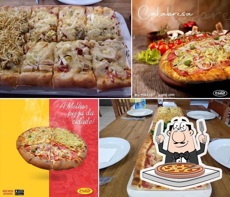 No D'talia Pizzaria e Choperia, você pode desfrutar de pizza
