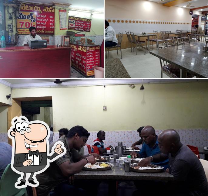 Take a seat at one of the tables at Kotaiah Mess