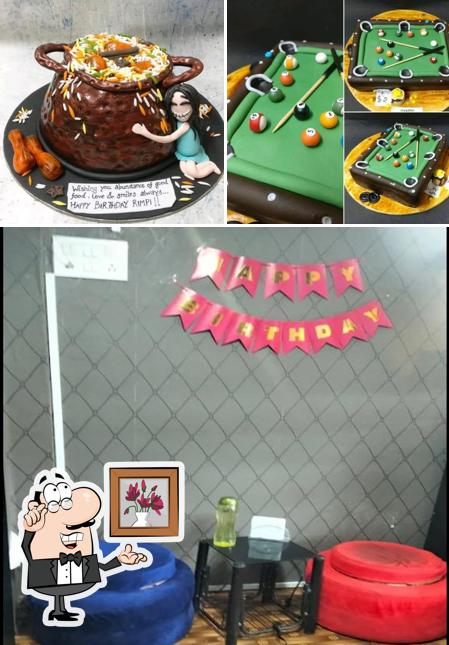 The picture of interior and beverage at Cake Crumbs The Cake Shop