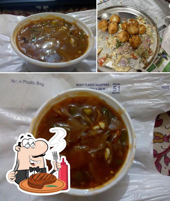 Order meat meals at Indian and Chinese Corner
