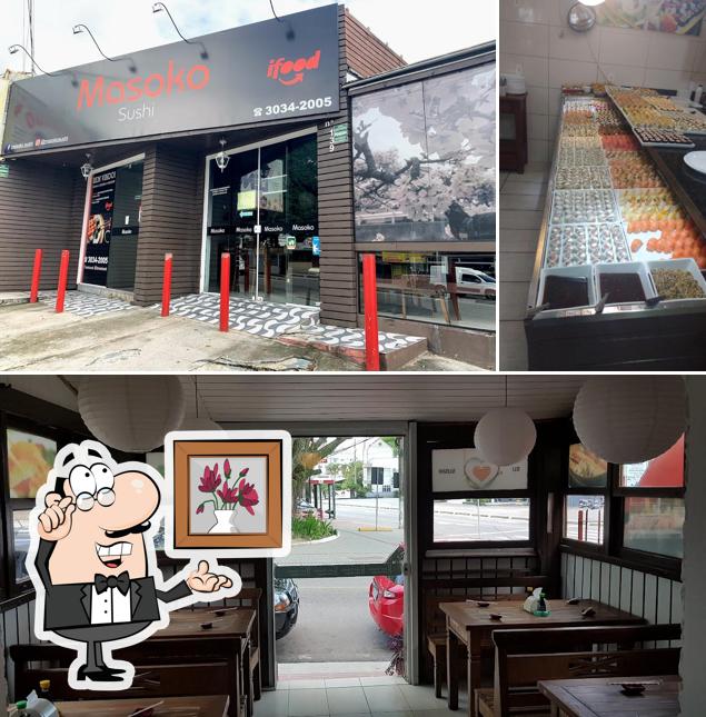 Veja imagens do interior do Masoko Sushi