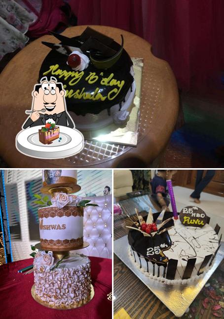 Chocolate cake at Sri Ganesh Bakery