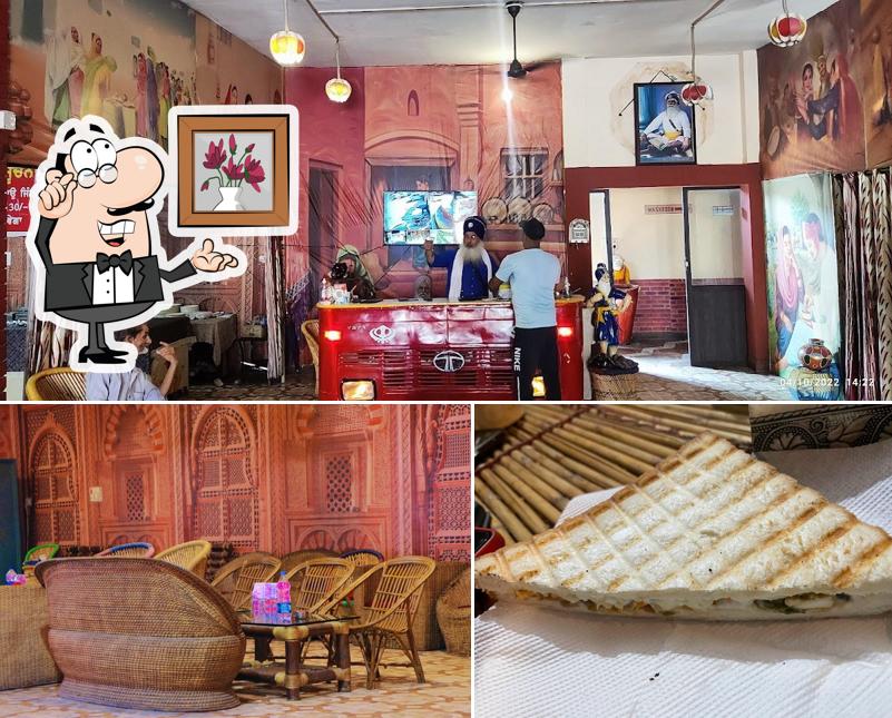 The picture of VIRSA’s interior and food