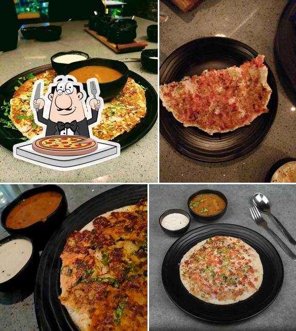 At Dakshination (Kudasan, Gandhinagar), you can try pizza
