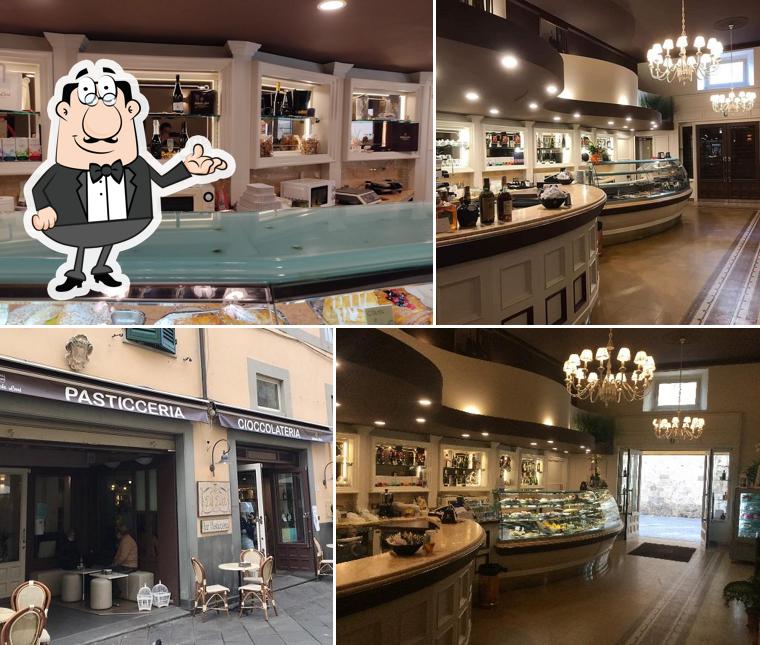 Gli interni di Pasticceria del Dotto di Gabriele Lari