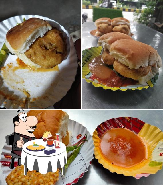 Order a burger at Ghugare Nashta Point