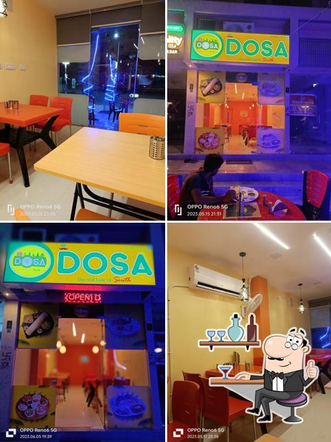 The interior of MR DOSA SOUTH INDIAN RESTAURANT