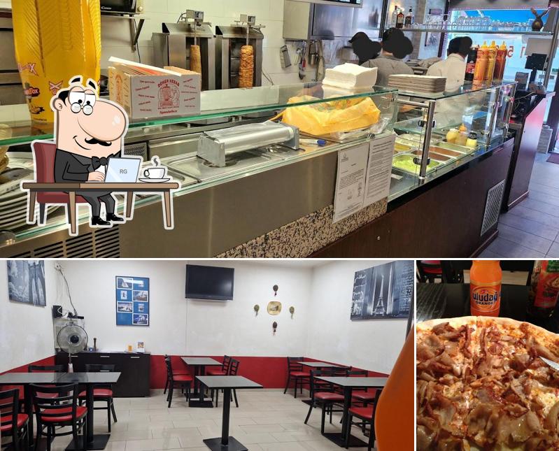 Urba Kebab si caratterizza per la interni e pizza