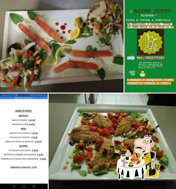 Cibo al Ristorante Pizzeria Asino Cotto