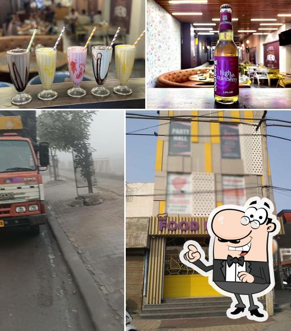 The restaurant's exterior and drink