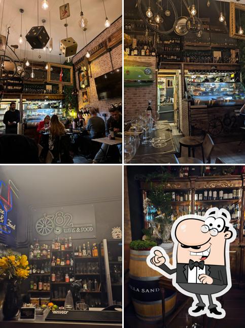 Gli interni di Officina Wine Bar 82