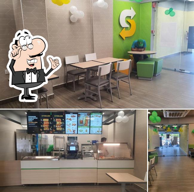 The interior of Subway Guru Tegh Batala